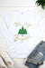 Merry & Bright Christmas Tree Cut Out Long Sleeve T Shirt