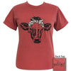 Girlie Girl Originals Preppy Bandana Cow Comfort Colors T-Shirt