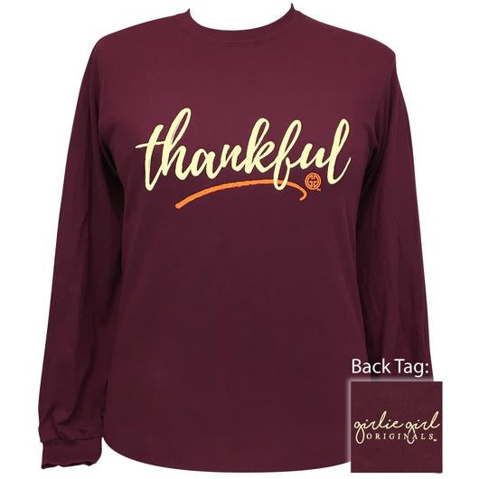 Girlie Girl Originals Thankful Fall Long Sleeves T Shirt