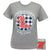 Ole Miss Buffalo Plaid Logo Sports Grey T-Shirt