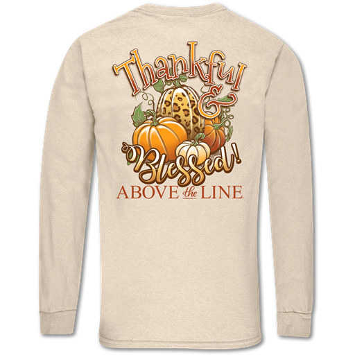 SALE Couture Above The Line Classic Thankful &amp; Blessed Fall Long Sleeve T-Shirt