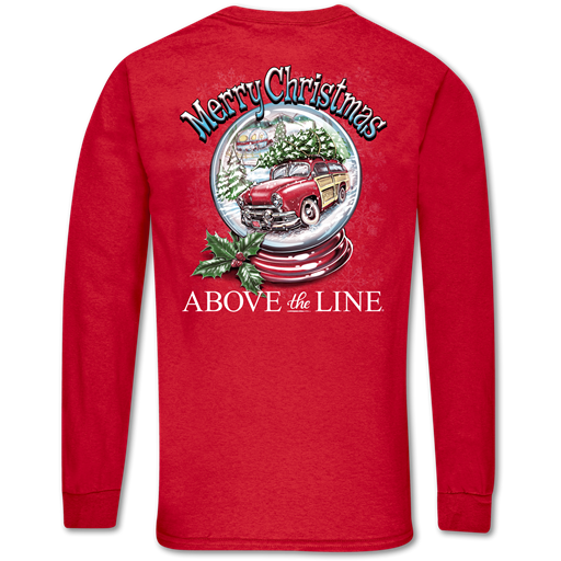 SALE Couture Above The Line Classic Merry Christmas Globe Long Sleeve T-Shirt