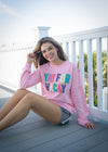 Simply Southern Vacay Sparkle Crew Long Sleeve T-Shirt