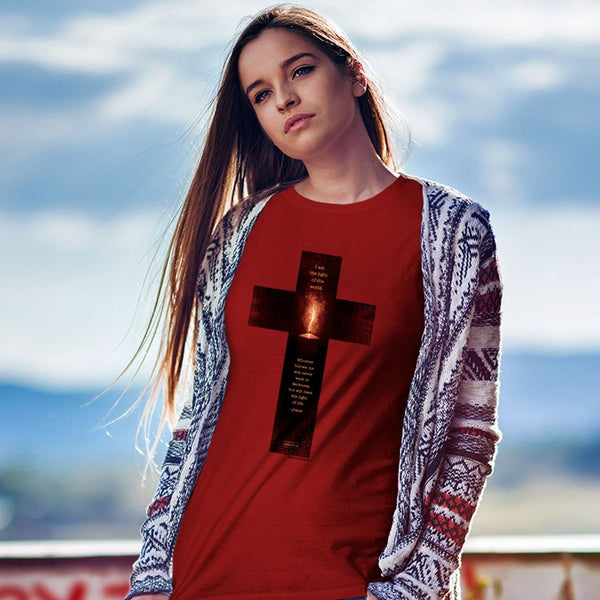 Kerusso "Paid In Full" Christian T-Shirt – Unisex Crew Neck, 100% Cotton, Bright Garnet Red, Sizes S-3XL, Faith Message Tee