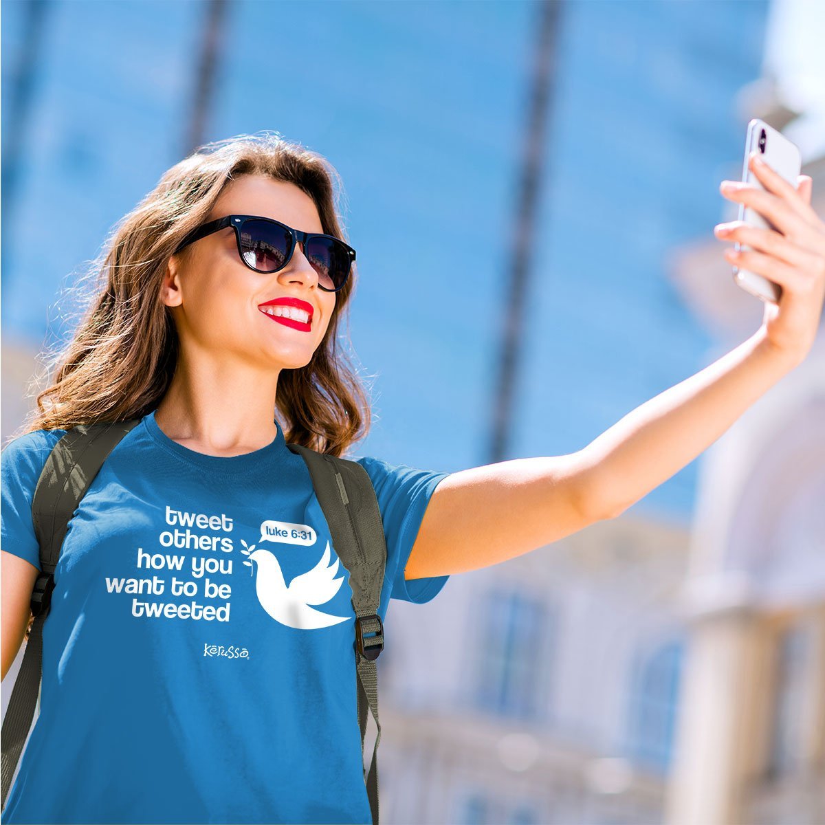 Kerusso Tweet Others How You Want to be Tweeted Christian Unisex Bright T Shirt