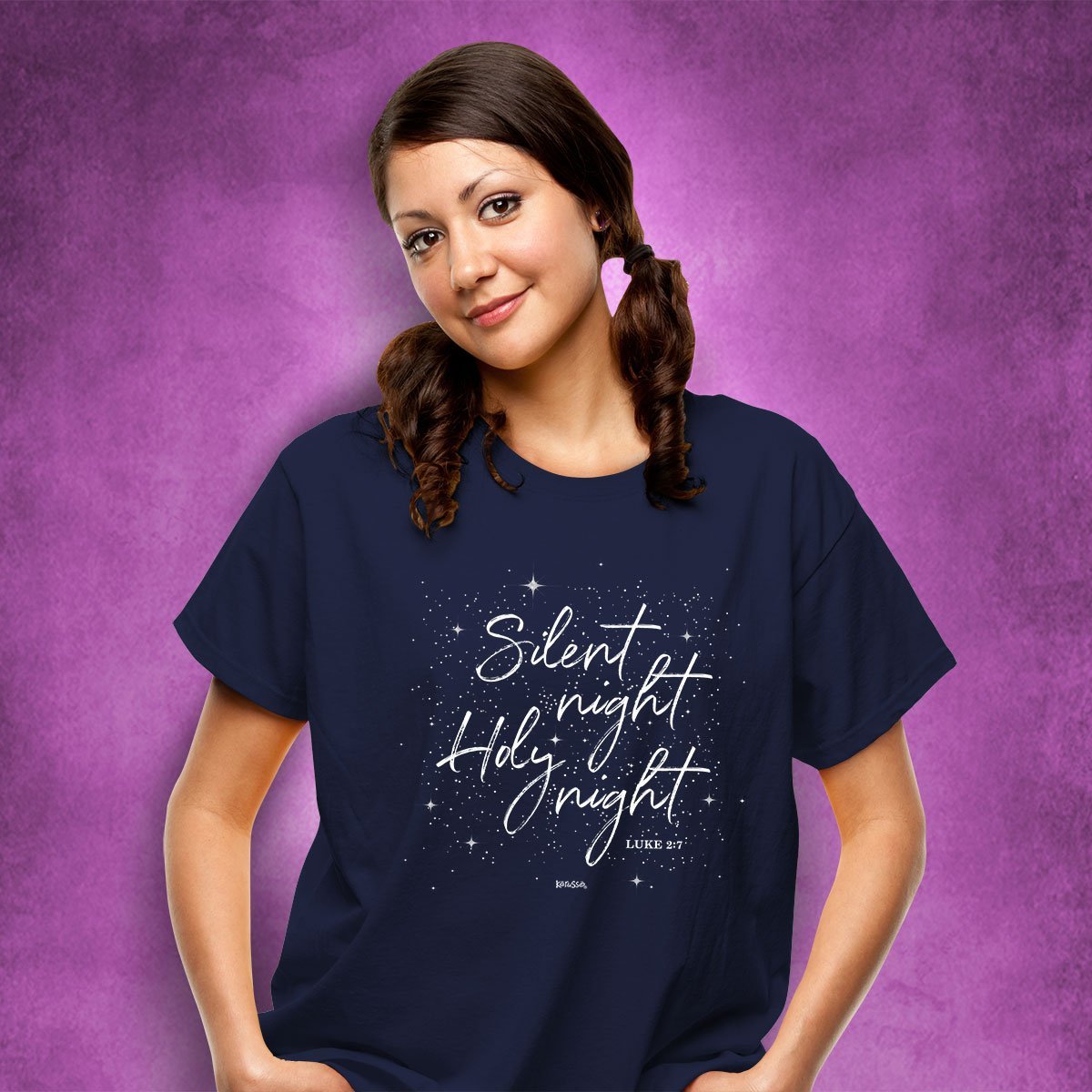 Kerusso Christmas Silent Night Holy Night T-Shirt