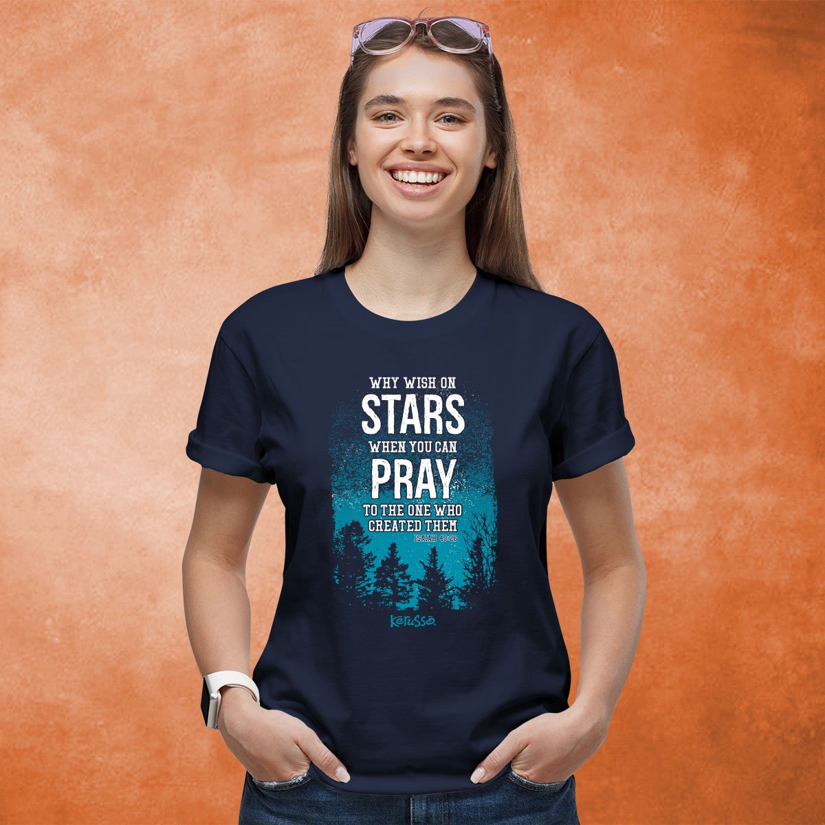 Kerusso Stars In The Sky Pray Christian Unisex T-Shirt