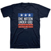 Kerusso One Nation Under God USA Patriotic Navy T-Shirt