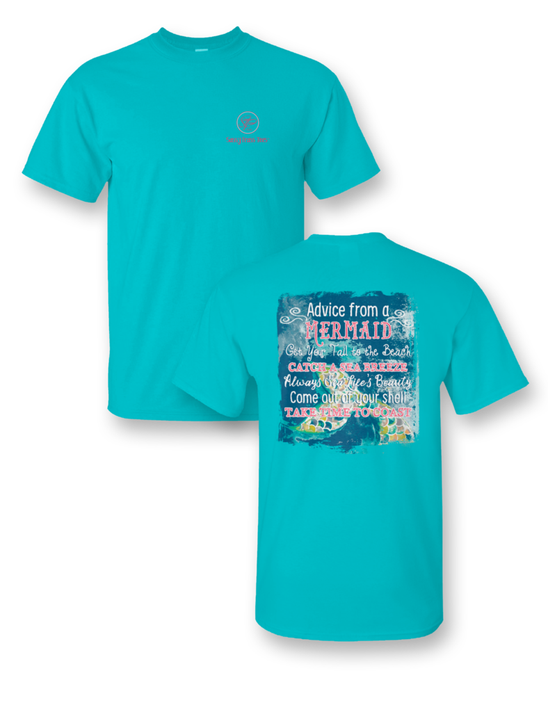 Sassy Frass Collection Advice from a Mermaid Bright T Shirt
