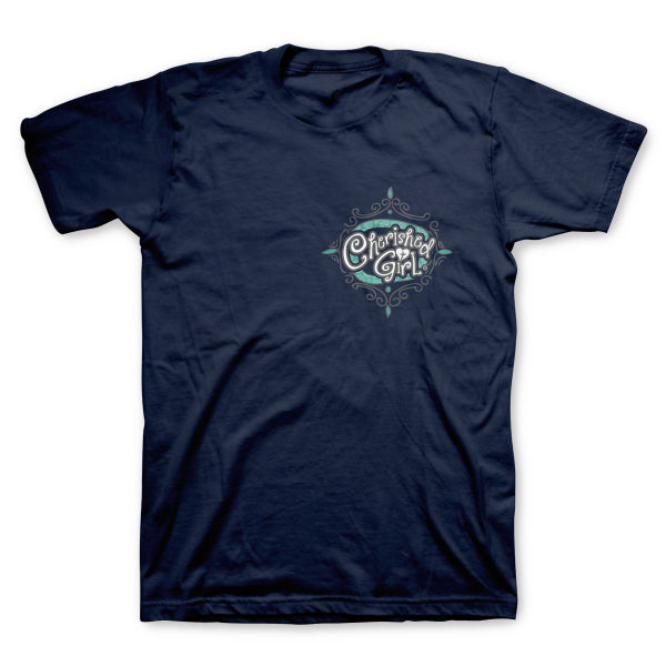 Cherished Girl Amazing Grace Cross Girlie Christian Bright T Shirt - SimplyCuteTees