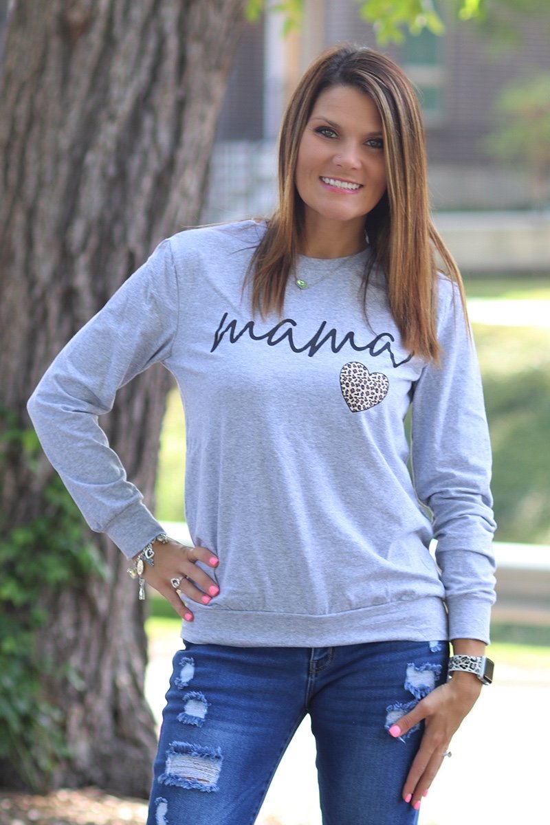 Mommy &amp; Me Baby Youth Mini &amp; Mama Heart Long Sleeve T Shirt