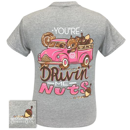 Girlie Girl Originals Preppy Drivin’ Me Nuts Squirrel T-Shirt