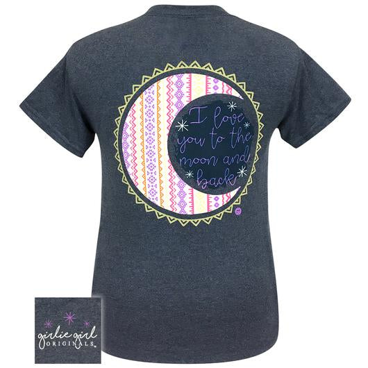 Girlie Girl Originals Preppy Love You To The Moon T-Shirt