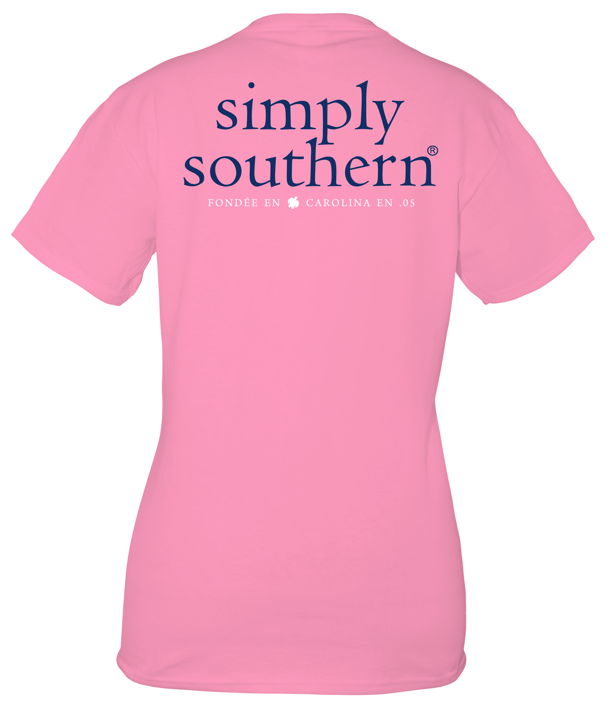 SALE Simply Southern Preppy Classic Basic  Logo Flamingo T-Shirt