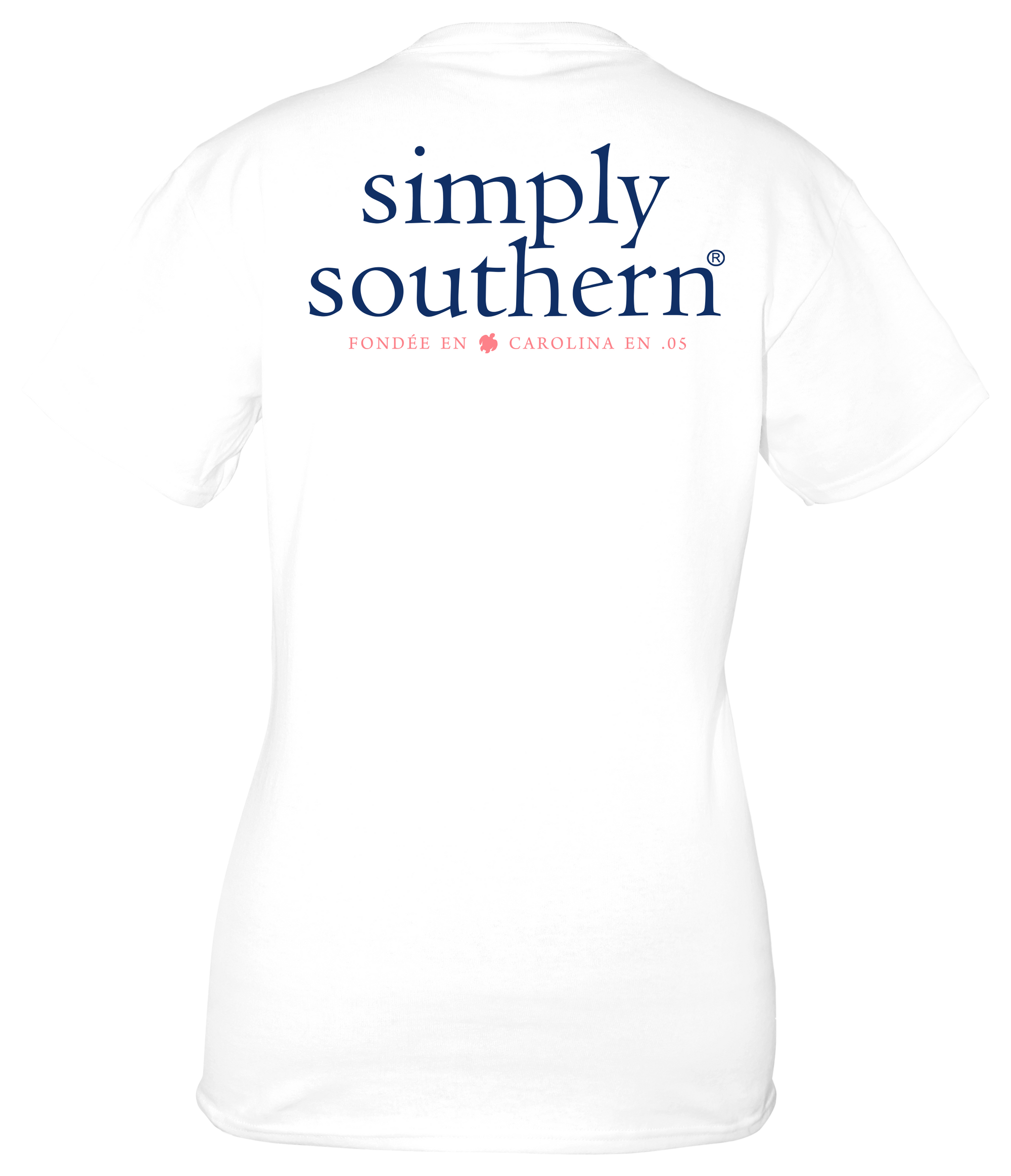 SALE Simply Southern Preppy Classic Basic  Logo White T-Shirt