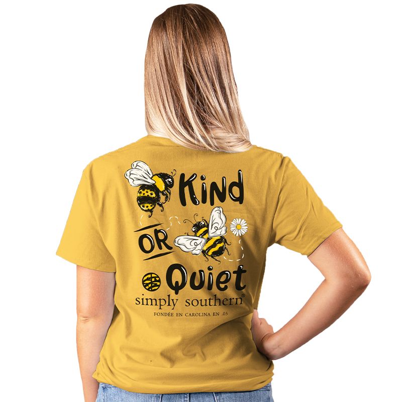 SALE Simply Southern Preppy Bee Kind Or Quiet T-Shirt