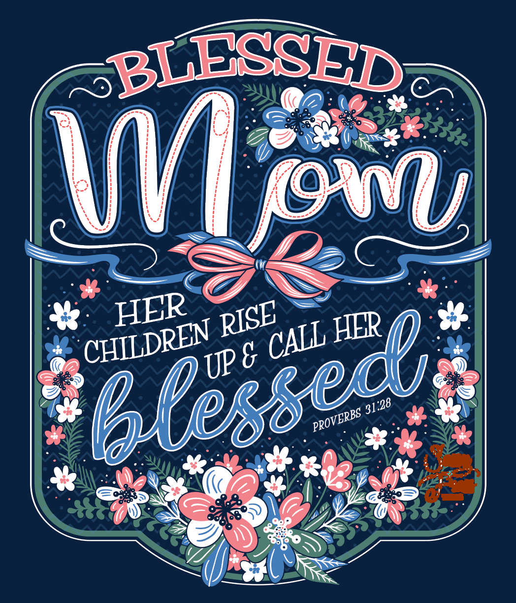 SALE Sassy Frass Blessed Mom Flowers Bright Girlie Long Sleeves T Shirt