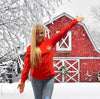 SALE Sassy Frass Christmas Barn Long Sleeve T-Shirt