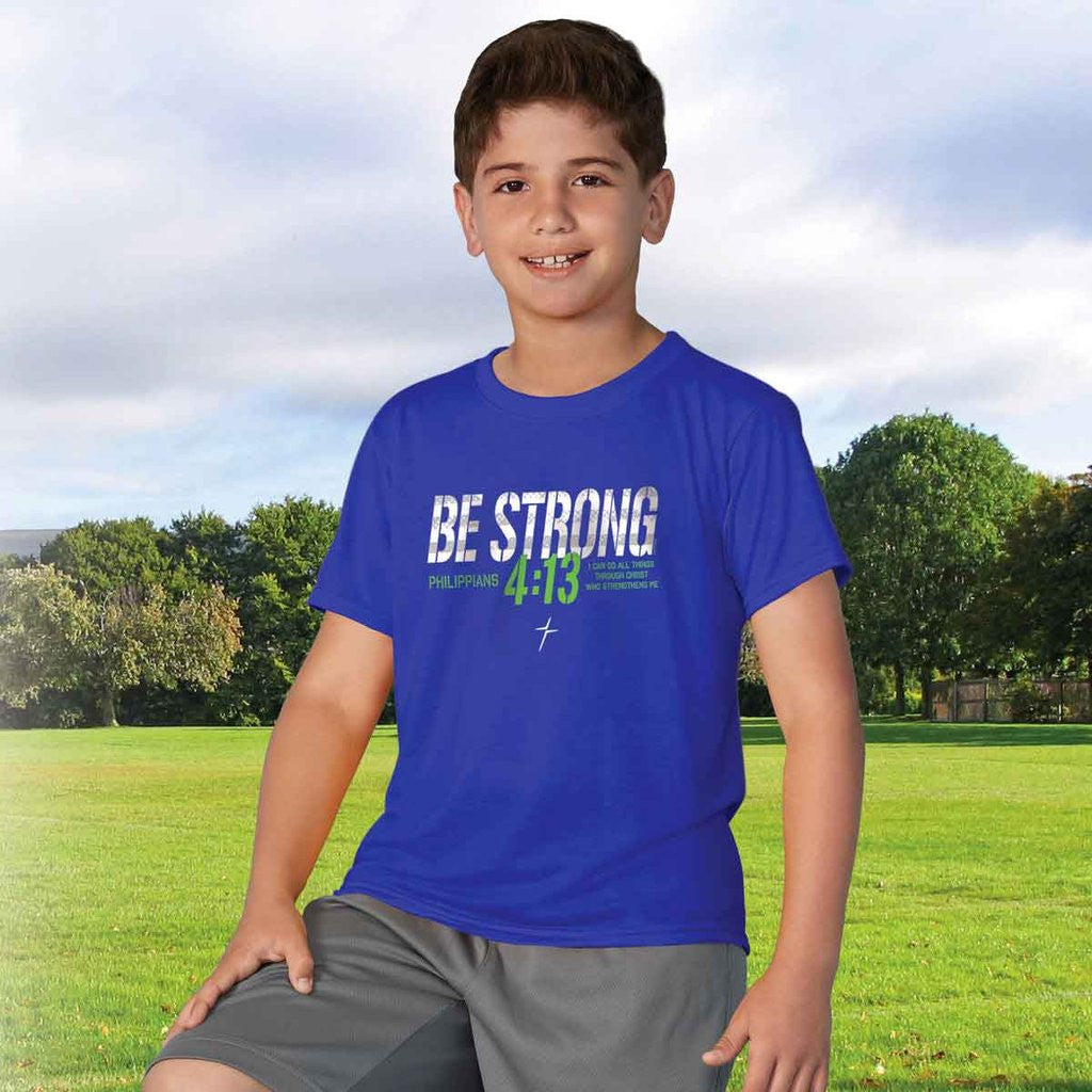 Kerusso Be Strong I Can Do All Things Through Christ Active Unisex Bright T Shirt - SimplyCuteTees