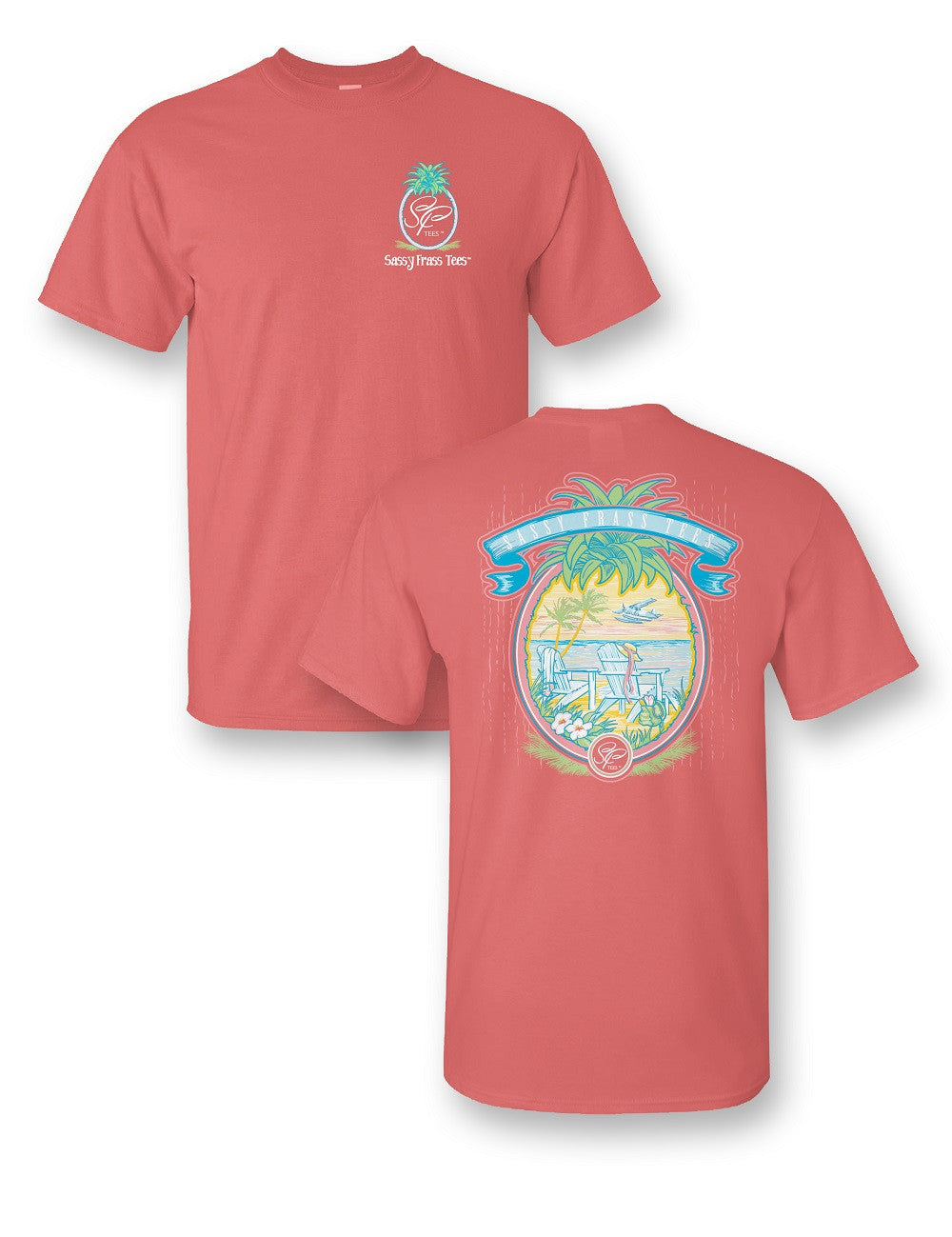 Sassy Frass Pineapple Beach Vacation Comfort Colors Girlie Bright T Shirt