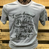Southern Chics Apparel Perfect Freakin Wife Killing It Canvas Girlie Bright T Shirt