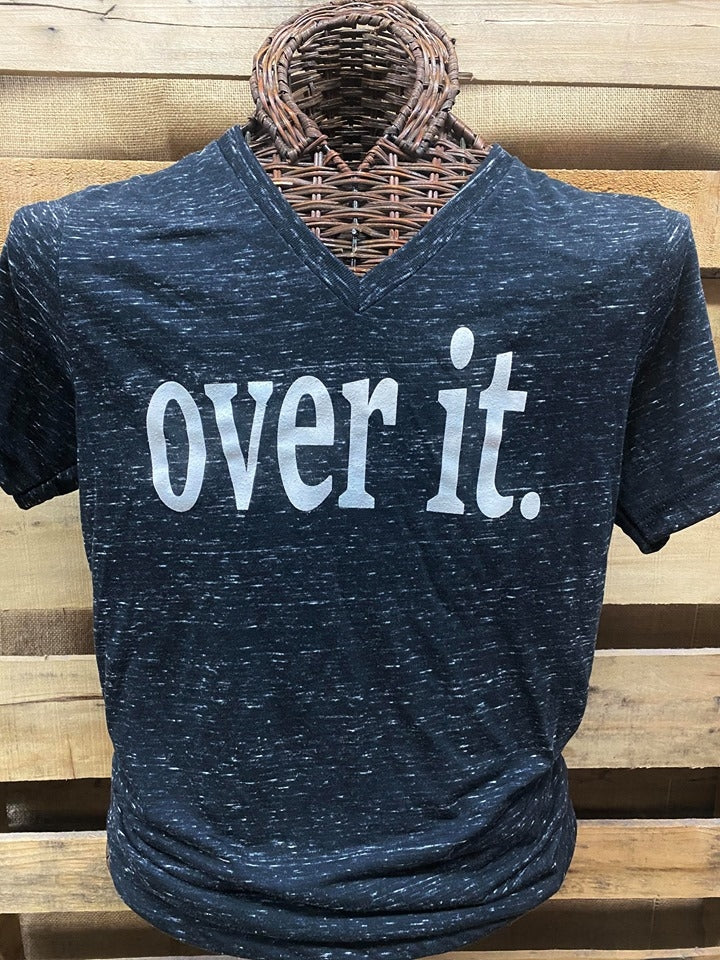 Southern Chics Apparel Over It Canvas Bright T Shirt