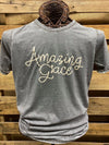Southern Chics Apparel Amazing Grace Acid Wash Canvas Girlie Bright T Shirt