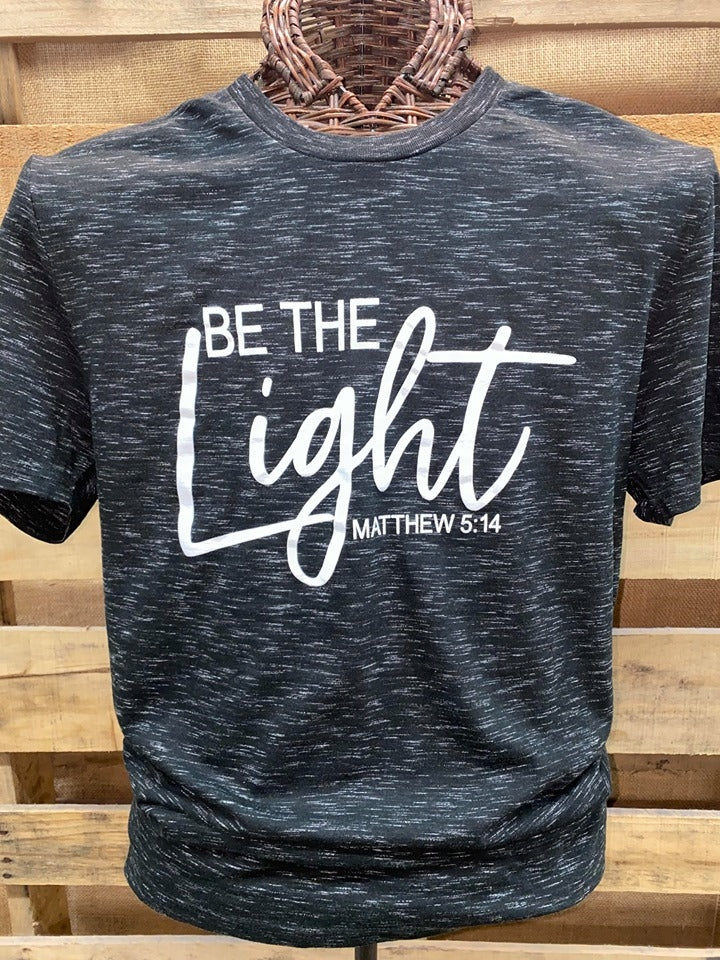 Southern Chics Apparel Be The Light Canvas Girlie Bright T Shirt