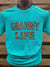 Southern Chics Apparel Granny Life Leopard Grandma Canvas Girlie Bright T Shirt