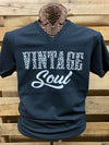 Southern Chics Apparel  Vintage Soul Leopard Canvas Girlie V-Neck Bright T Shirt