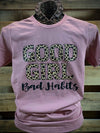 Southern Chics Apparel Good Girl Bad Habits Leopard Canvas Girlie Bright T Shirt