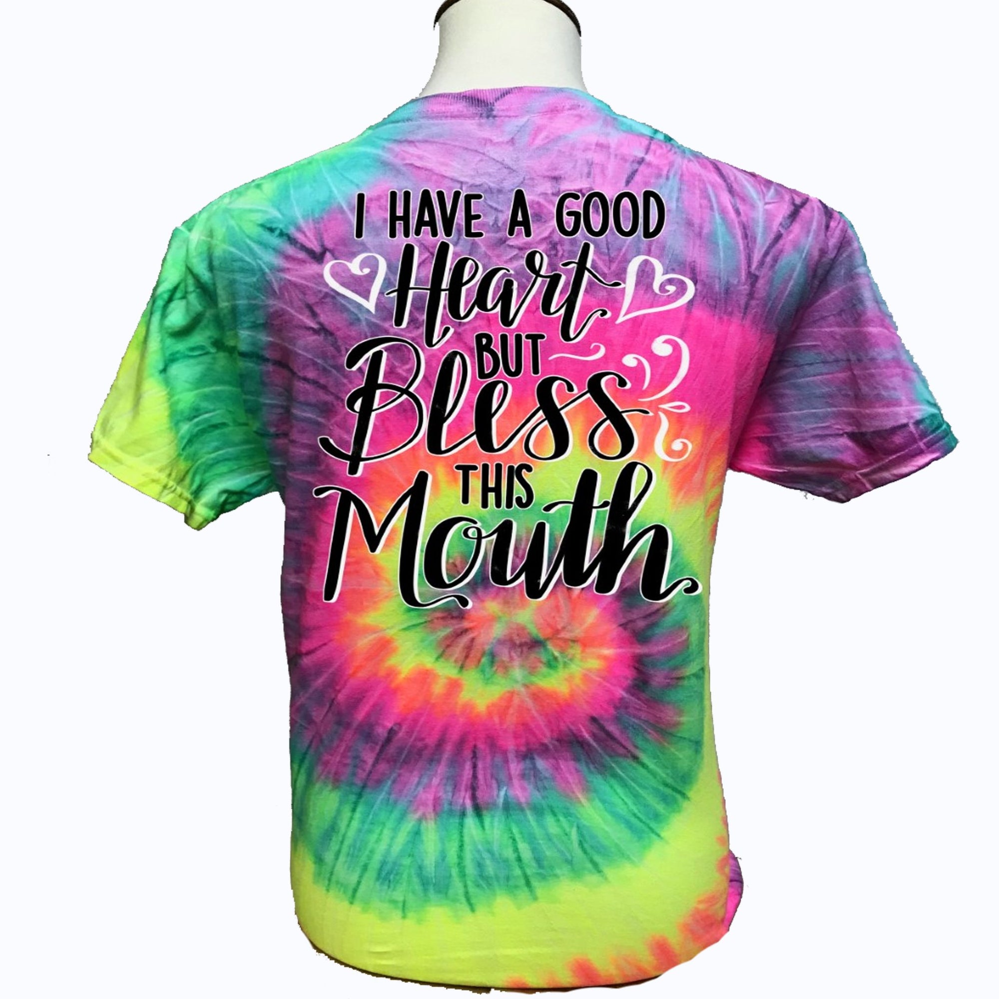 Southern Attitude Bless This Mouth Tie Dye T-Shirt