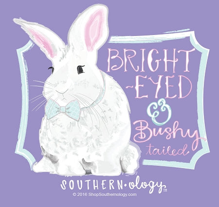 Sale Southernology Bright Eyed &amp; Bushy Tailed Bunny Comfort Colors T-Shirt