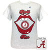 Girlie Girl Originals Preppy Alabama Lips Roll Tide T-Shirt