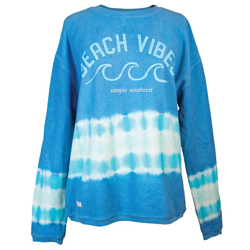 SALE Simply Southern Beach Vibes Coastal Beach Crew Long Sleeve Sweatshirt