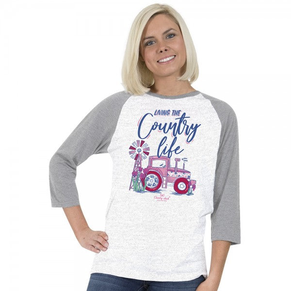 Sale Country Chick By Simply Southern Living Long Sleeve T-Shirt