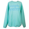 SALE Simply Southern Classic Logo Coastal Beach Crew Long Sleeve Sweatshirt