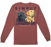 Simply Southern Lab Dogs Unisex Comfort Colors Long Sleeve T-Shirt