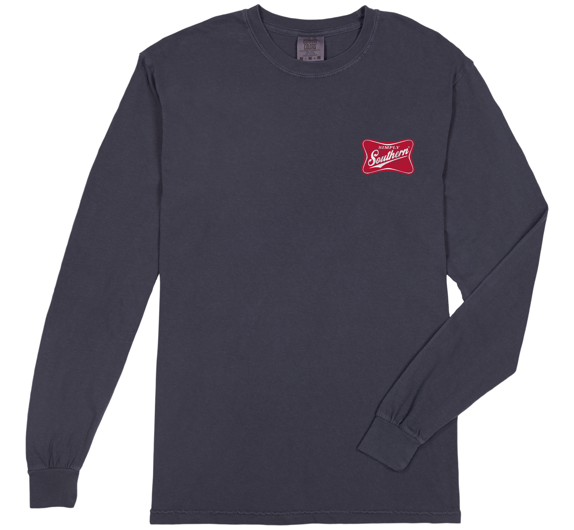 SALE Simply Southern Red Logo Unisex Comfort Colors Long Sleeve T-Shirt
