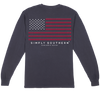 Simply Southern USA Red Cup Unisex Comfort Colors Long Sleeve T-Shirt