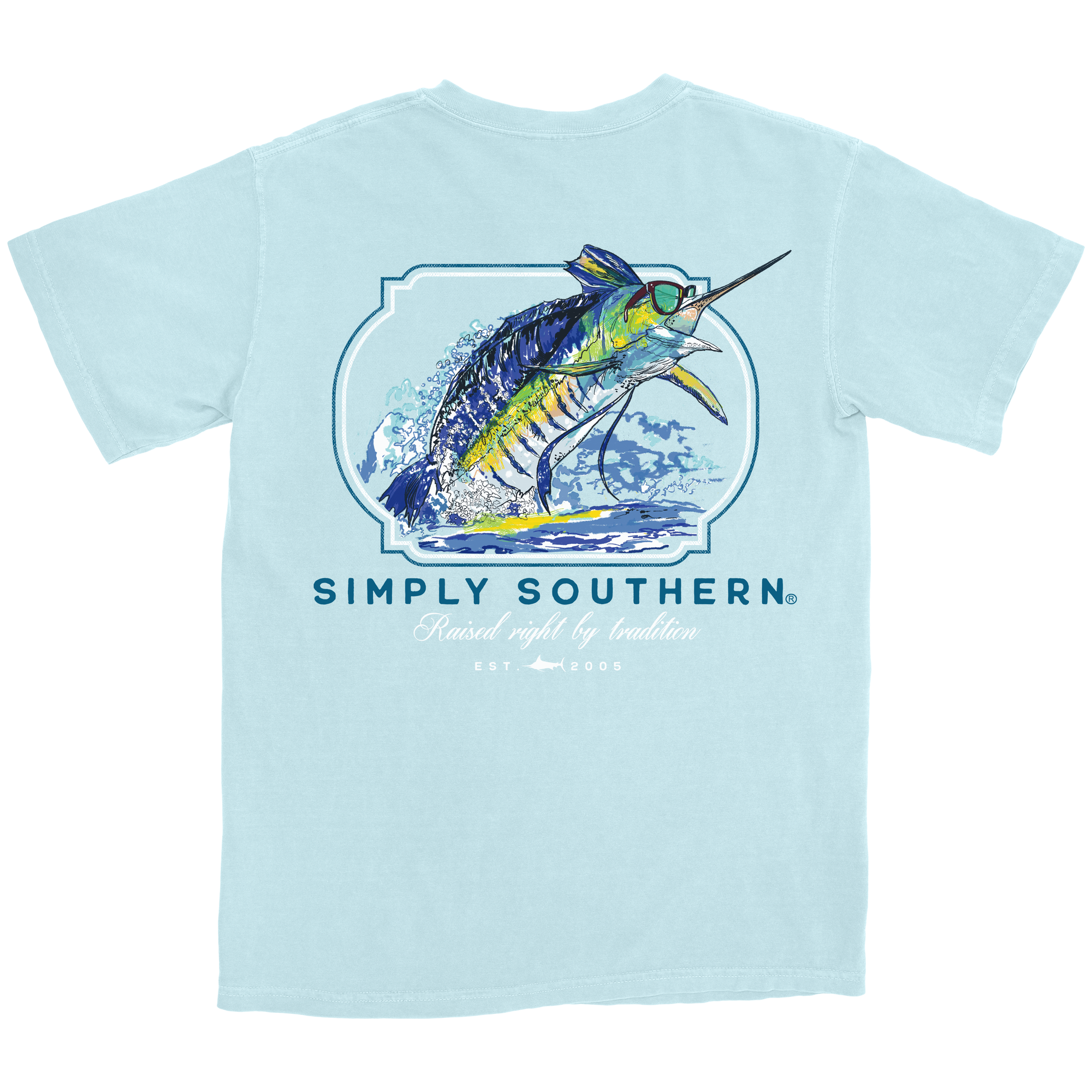 SALE Simply Southern Sword Fish Unisex Comfort Colors T-Shirt