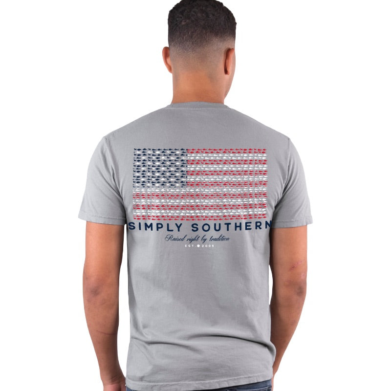 SALE Simply Southern USA Fish Flag Unisex Comfort Colors T-Shirt -  SimplyCuteTees