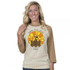 Country Chick By Simply Southern Fall Yall Thanksgiving Turkey Long Sleeve T-Shirt