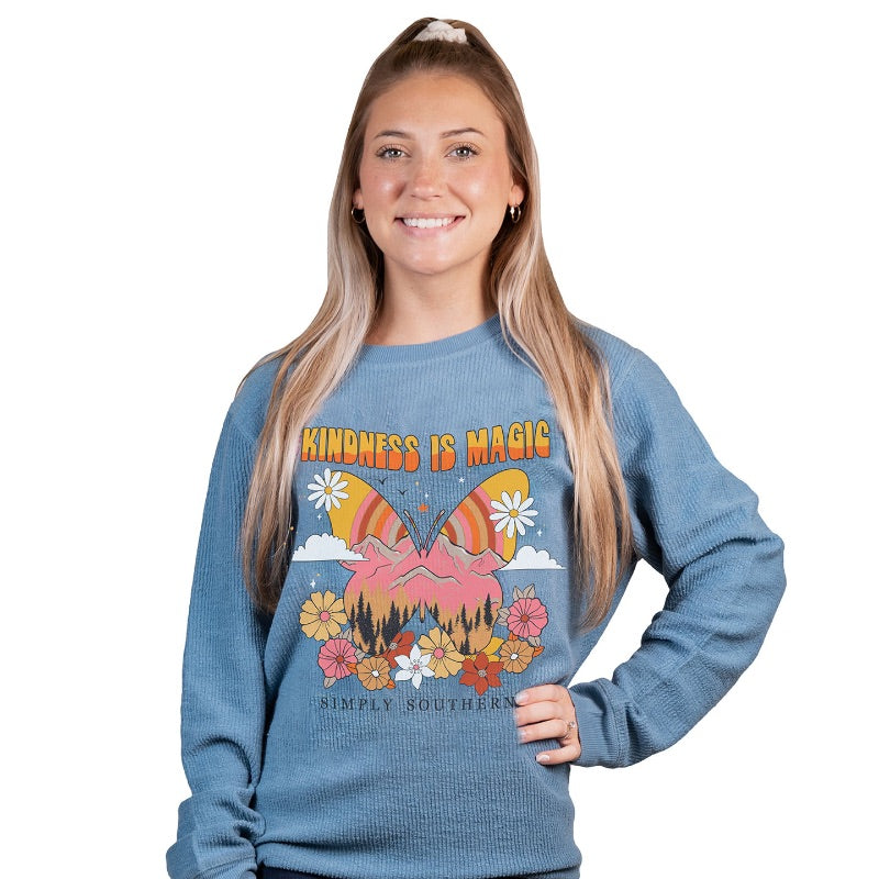 SALE Simply Southern Kindness Magic Long Sleeve Crew Sweatshirt