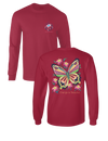 Sassy Frass Change is Beautiful Butterfly Comfort Colors Long Sleeves Bright Girlie T Shirt