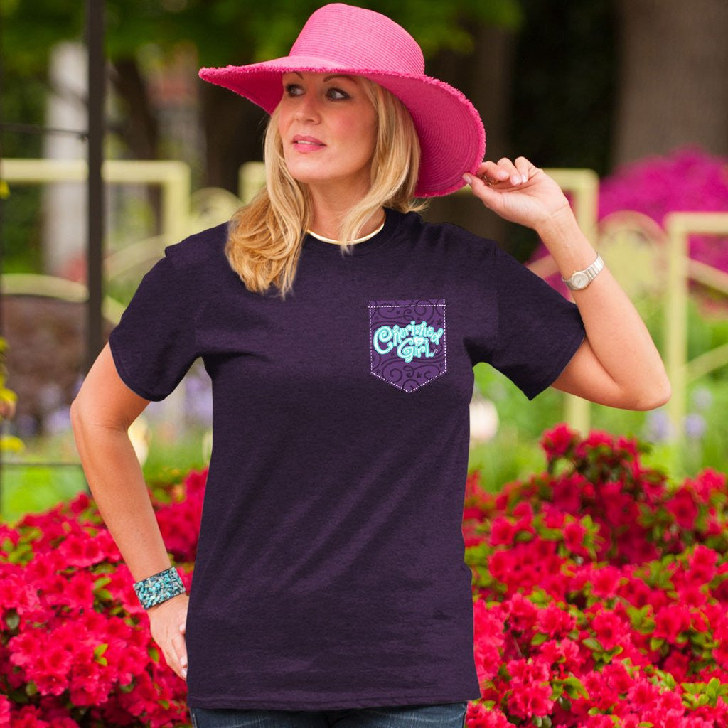 Cherished Girl Dream Big &amp; Pray Often Girlie Christian Bright T Shirt - SimplyCuteTees