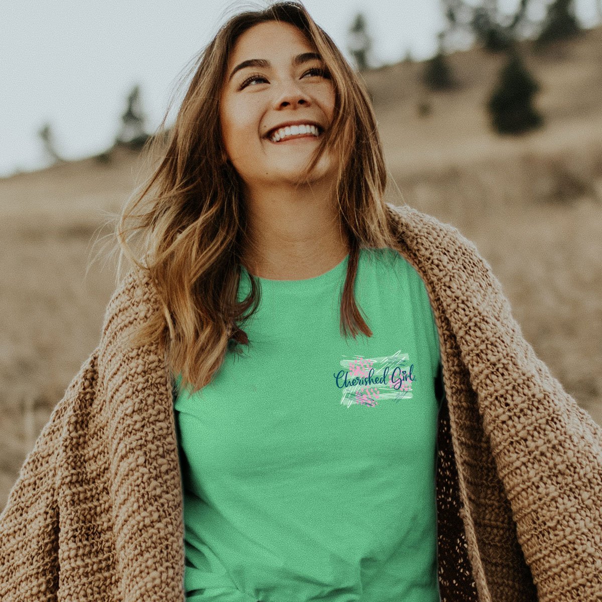 Cherished Girl Take the Wheel Jesus Bug Girlie Christian Bright T Shirt