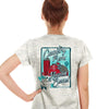Cherished Girl Country Born &amp; Heaven Bound Girlie Christian Bright T Shirt