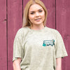 Cherished Girl Country Born &amp; Heaven Bound Girlie Christian Bright T Shirt
