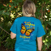 Cherished Girl Transformed Butterfly Christian T-Shirt